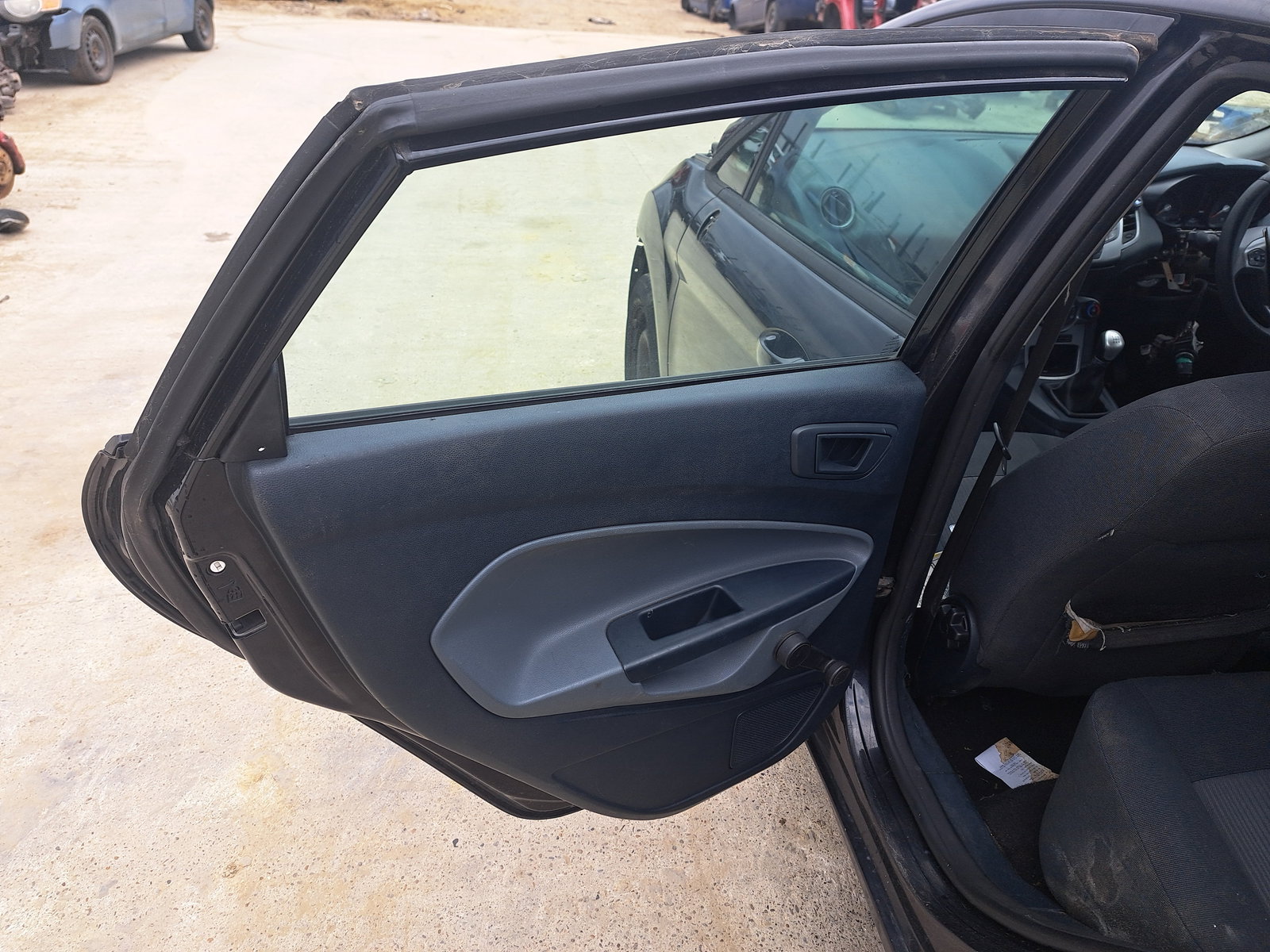 Usa stanga spate Ford Fiesta 6 [Fabr 2008-2019] Panther Black Metal - imagine 2