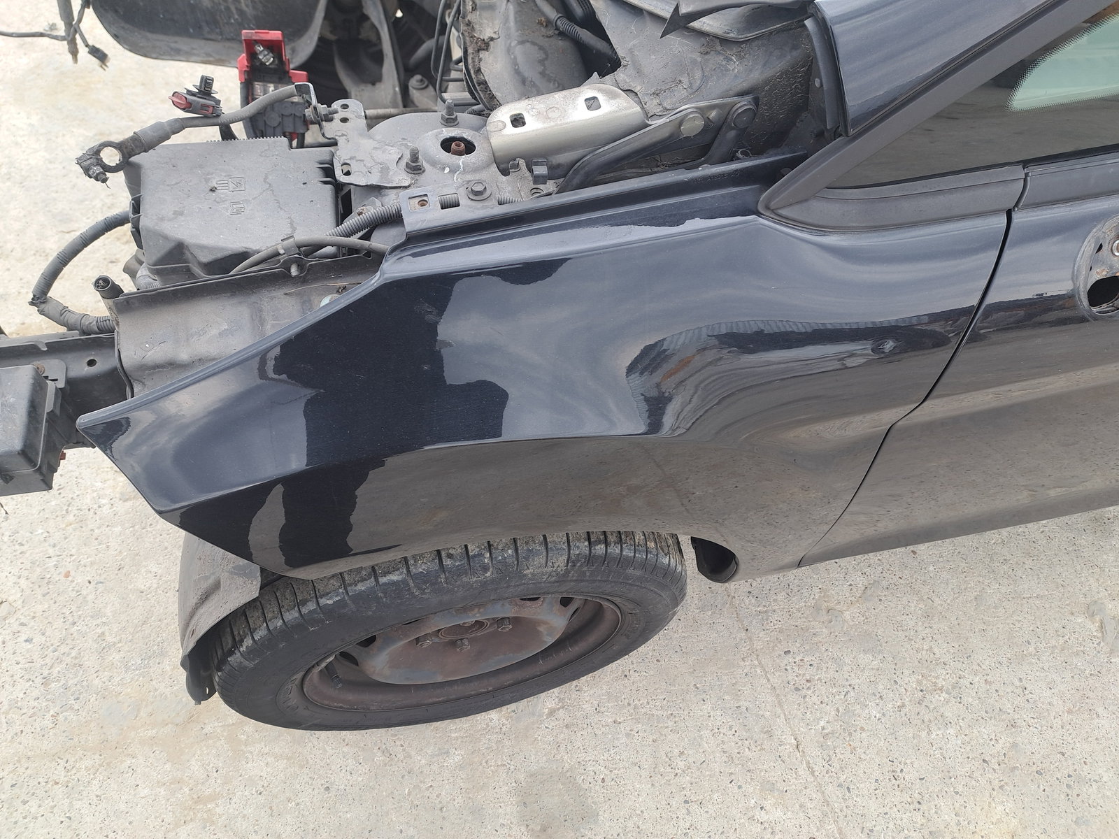 Aripa stanga fata Ford Fiesta 6 [Fabr 2008-2019] Panther Black Metal - imagine 4