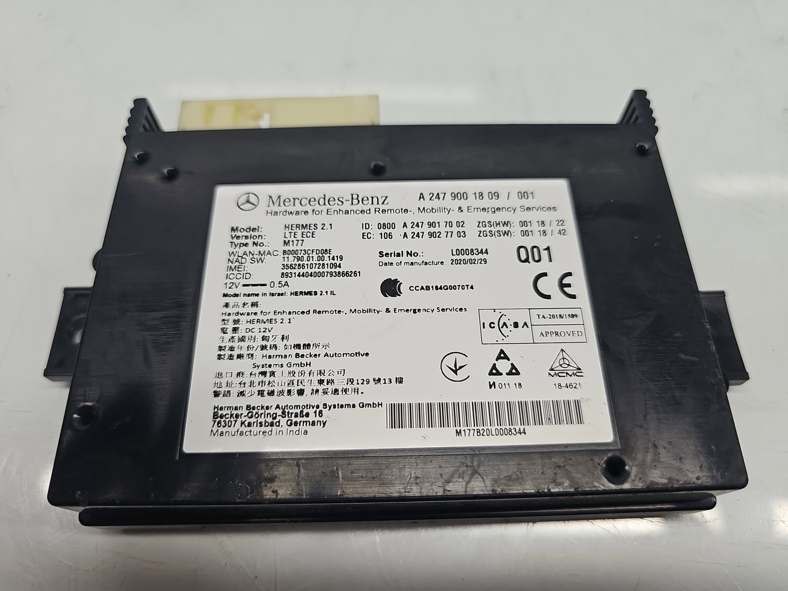 Modul confort Mercedes Clasa A (W177) [Fabr 2019-2024] A2479001809 - imagine 4