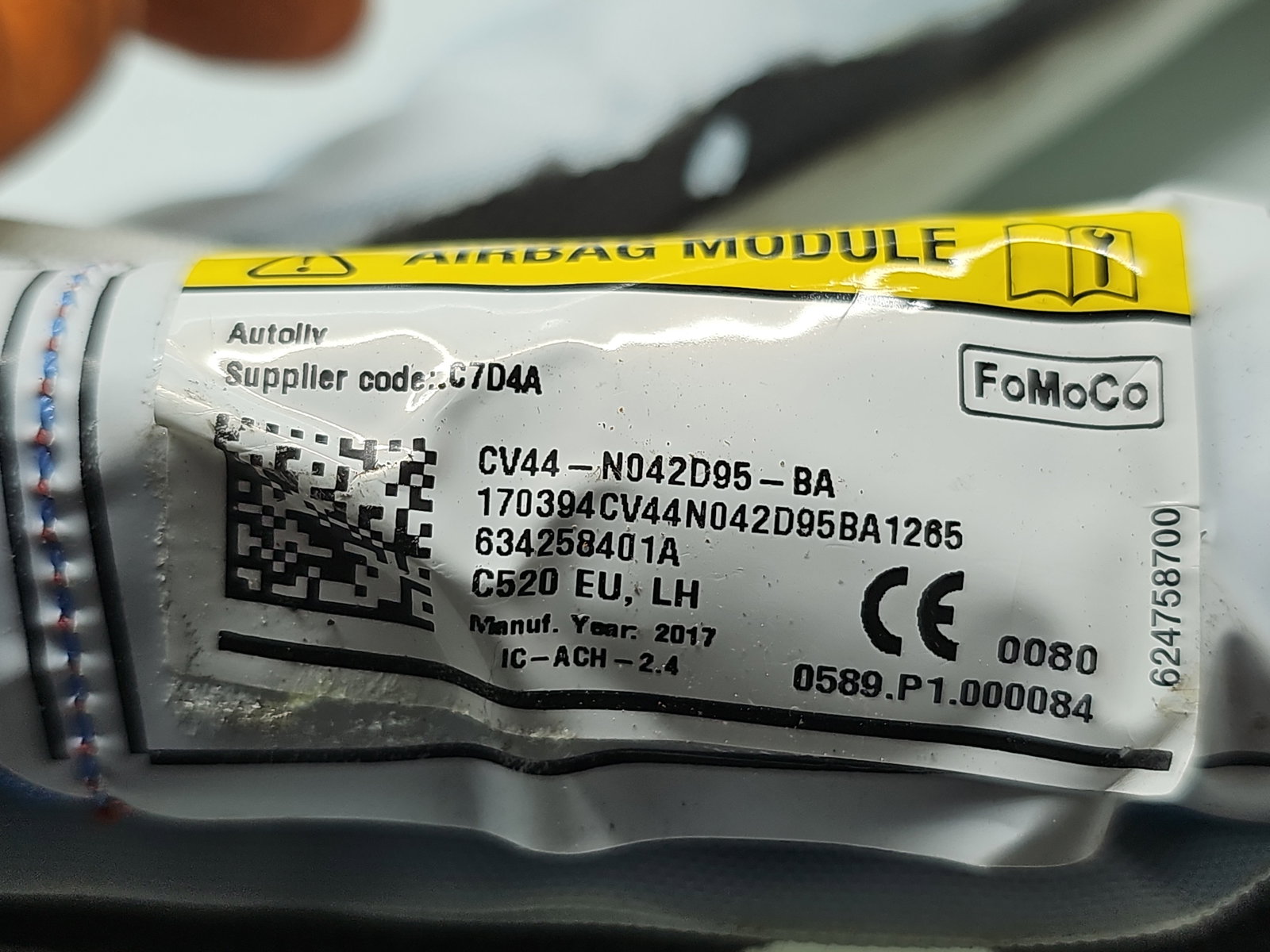 Airbag cortina stanga Ford Kuga II [Fabr 2012-prezent] CV44-N042D95-BA - imagine 5