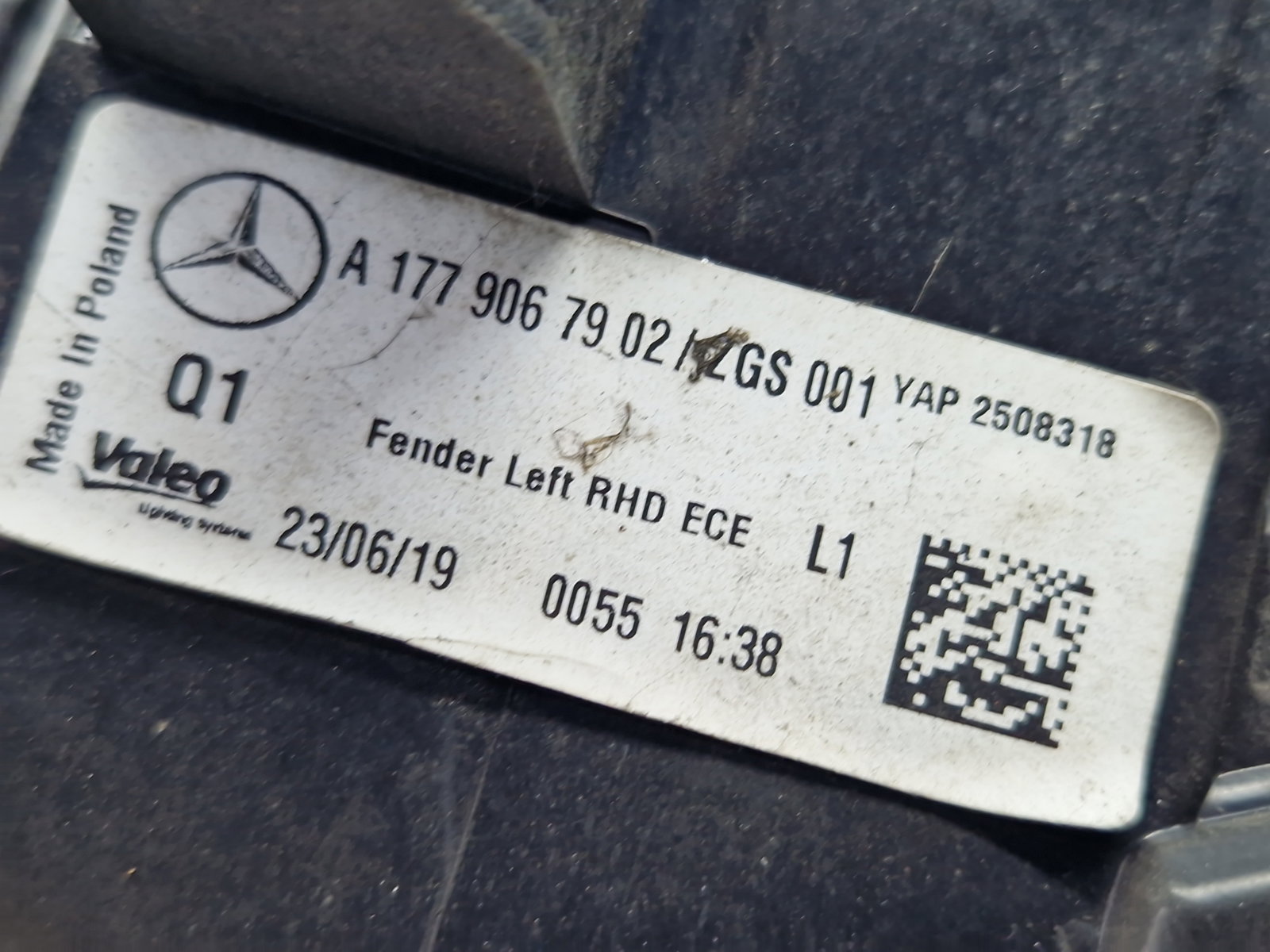 Stop aripa stanga Mercedes Clasa A (W177) [Fabr 2019-2024] A1779067902 - imagine 5