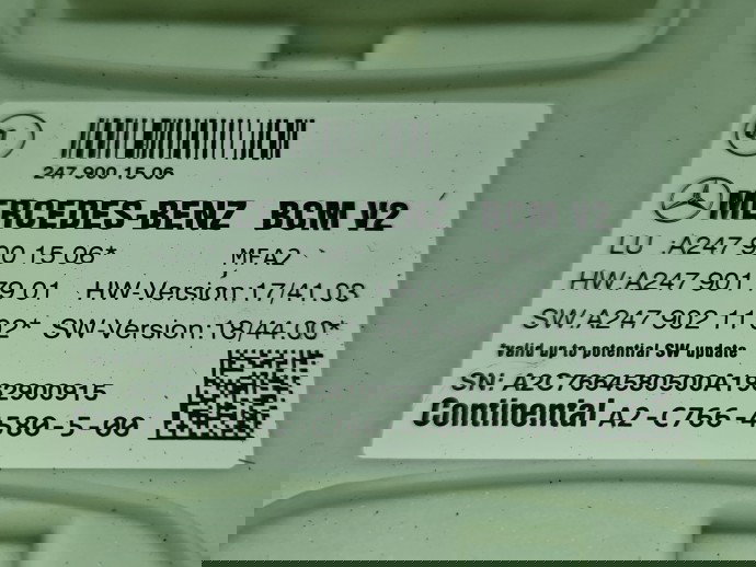 Modul confort Mercedes Clasa A (W177) [Fabr 2019-2024] A2479001506