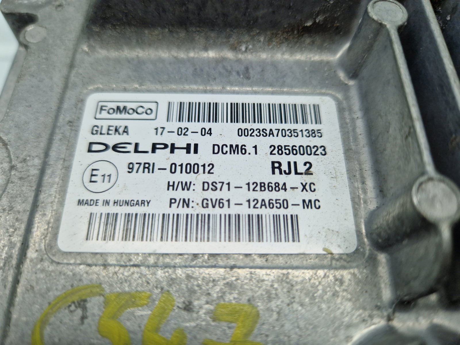Calculator motor ECU Ford Kuga II [Fabr 2012-prezent] DS71-12B684-XC 2.0 TDCI UFDB 132KW / 180CP - imagine 5