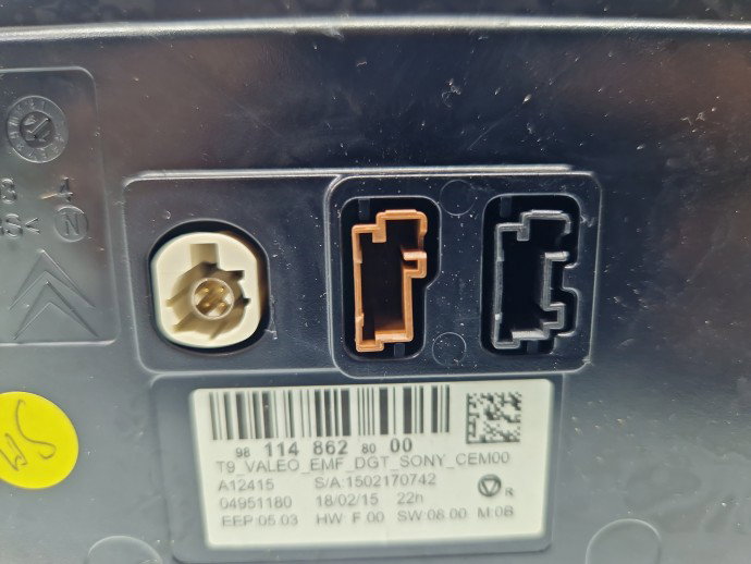 Display bord PEUGEOT 308 (II) [Fabr 2013-2020] 981148628000