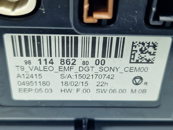 Display bord PEUGEOT 308 (II) [Fabr 2013-2020] 981148628000
