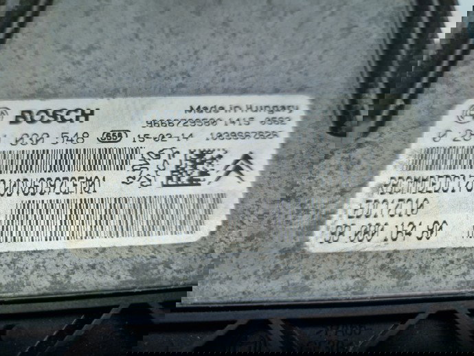 Calculator motor ECU PEUGEOT 308 (II) [Fabr 2013-2020] 9808016480 1.6 HDi 9HP 68KW / 92CP