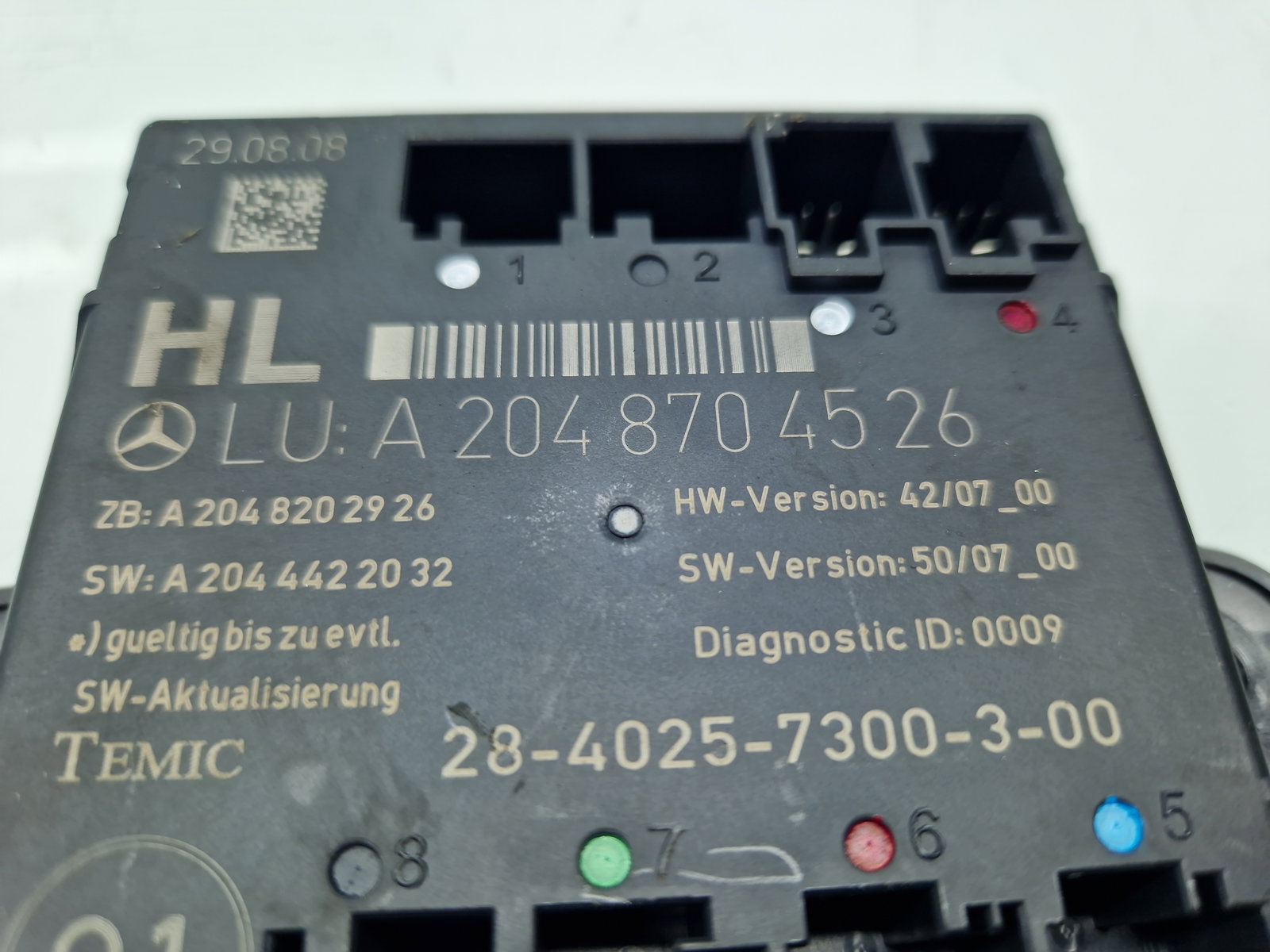Modul confort Mercedes Clasa C (W204) [Fabr 2007-2014] A2048704526 - imagine 5