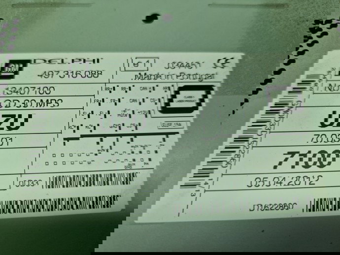 Radio CD Opel Corsa D [Fabr 2006-2013] 13407100