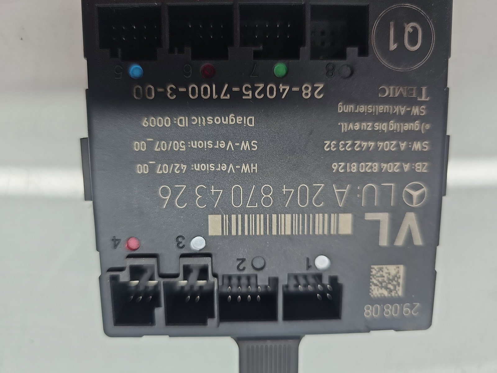 Modul confort Mercedes Clasa C (W204) [Fabr 2007-2014] A2048704326 - imagine 3