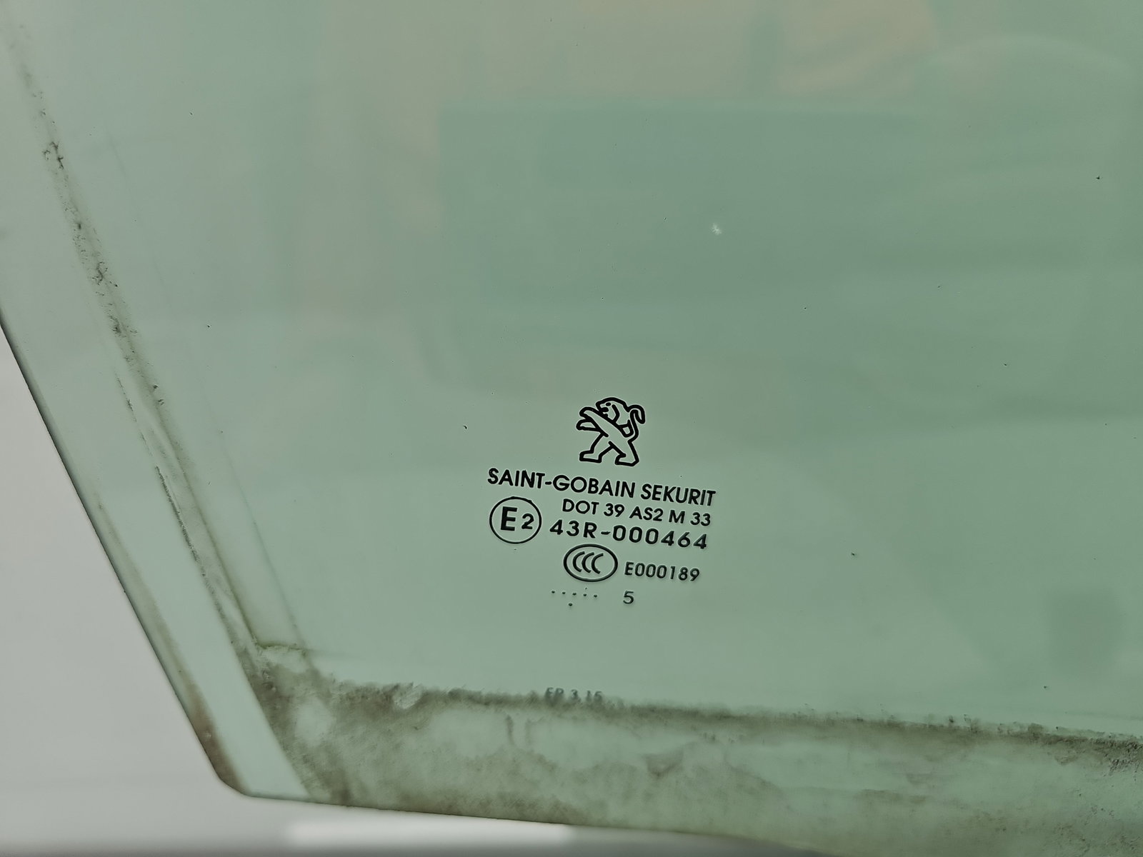 Geam usa dreapta fata PEUGEOT 2008 [Fabr 2013-prezent] OEM - imagine 2