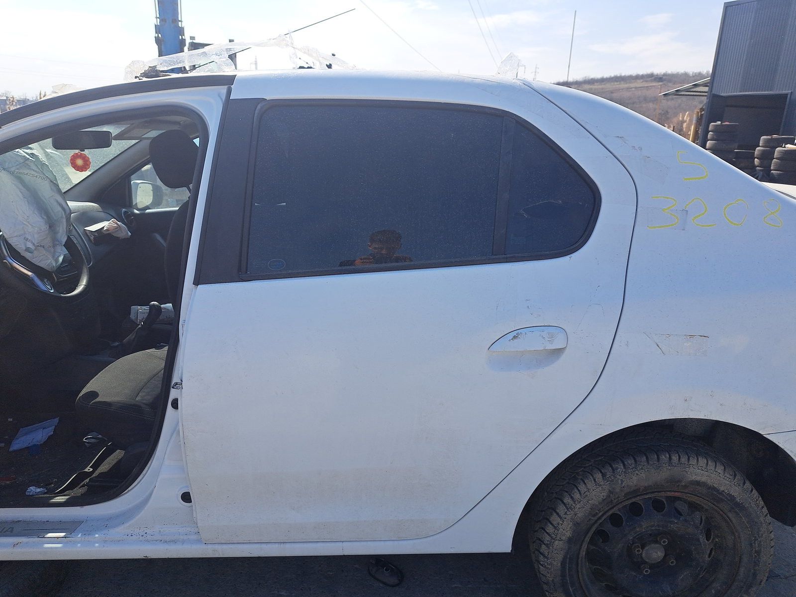 Usa stanga spate Dacia Logan 2 [Fabr 2012-2020] Berlina ALB - imagine 1