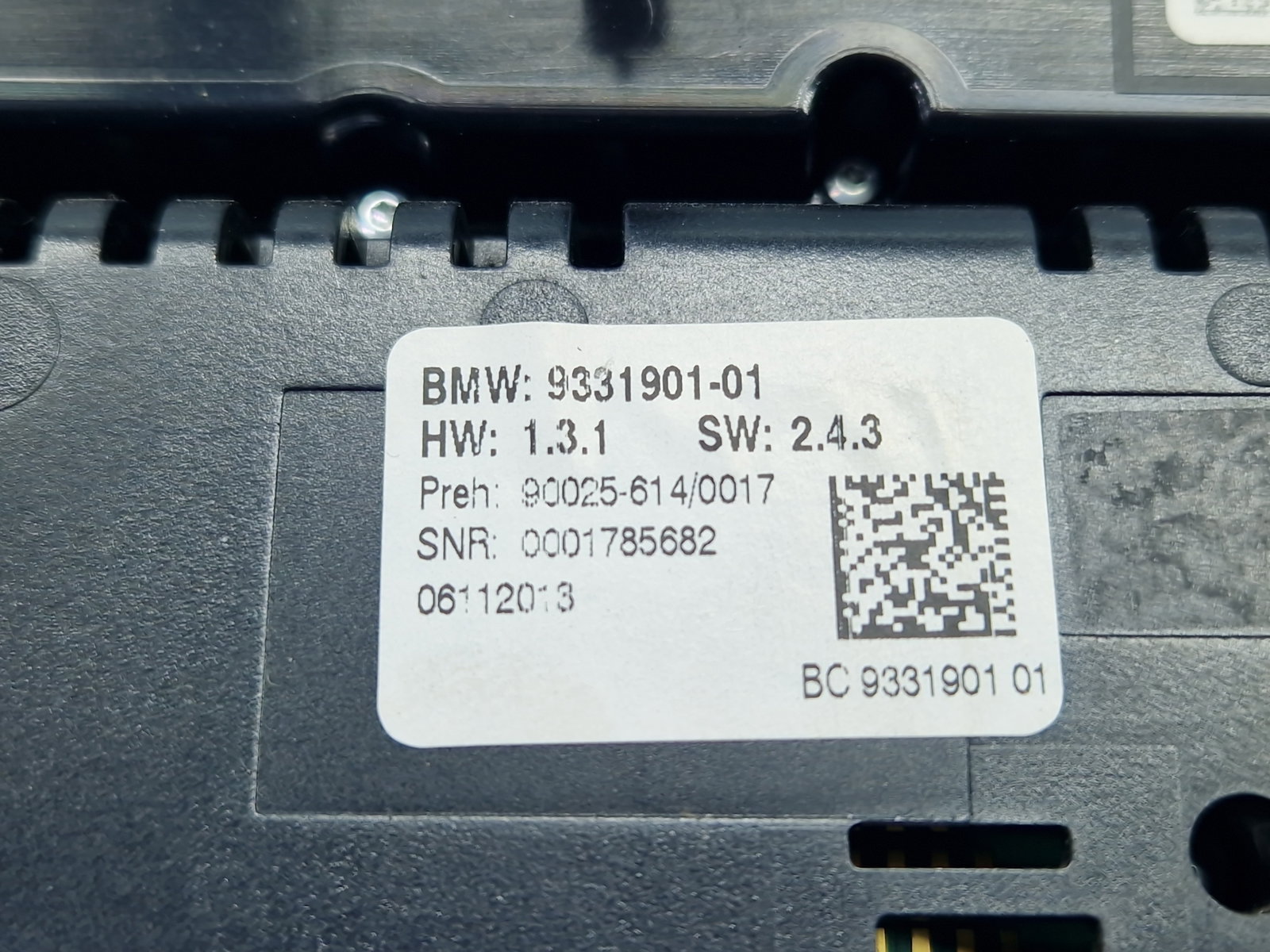 Panou comanda clima Bmw 5 GT (F07) [Fabr 2011-2016] 9331901-01 - imagine 7