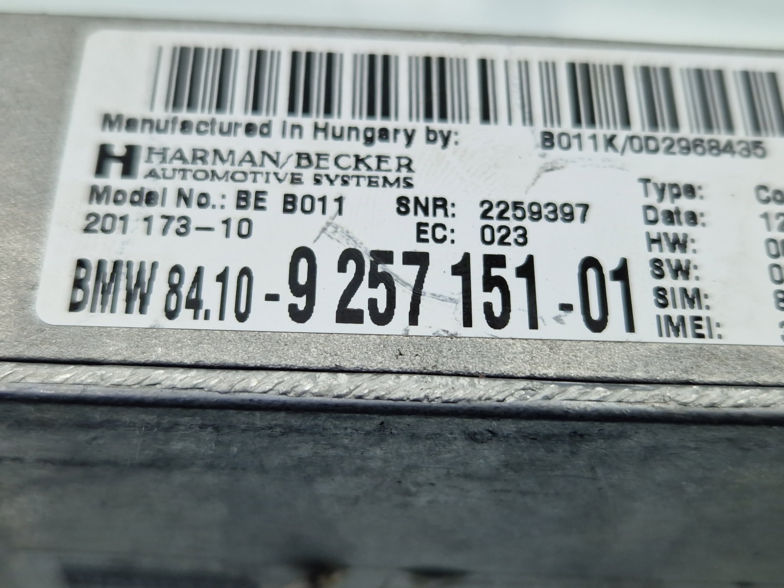 Modul confort Bmw 5 GT (F07) [Fabr 2011-2016] 9257151-01 - imagine 6