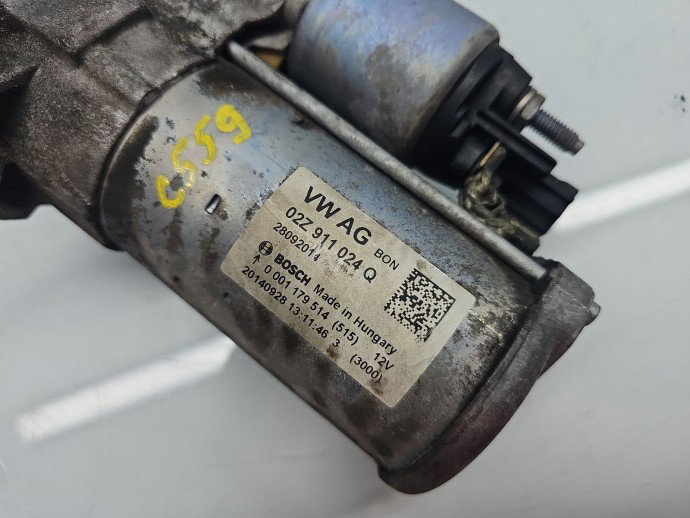 Electromotor Volkswagen Golf 7 (5G) [Fabr 2014-prezent] 02Z911024Q 1.4 TFSI CZEA 110KW / 150CP