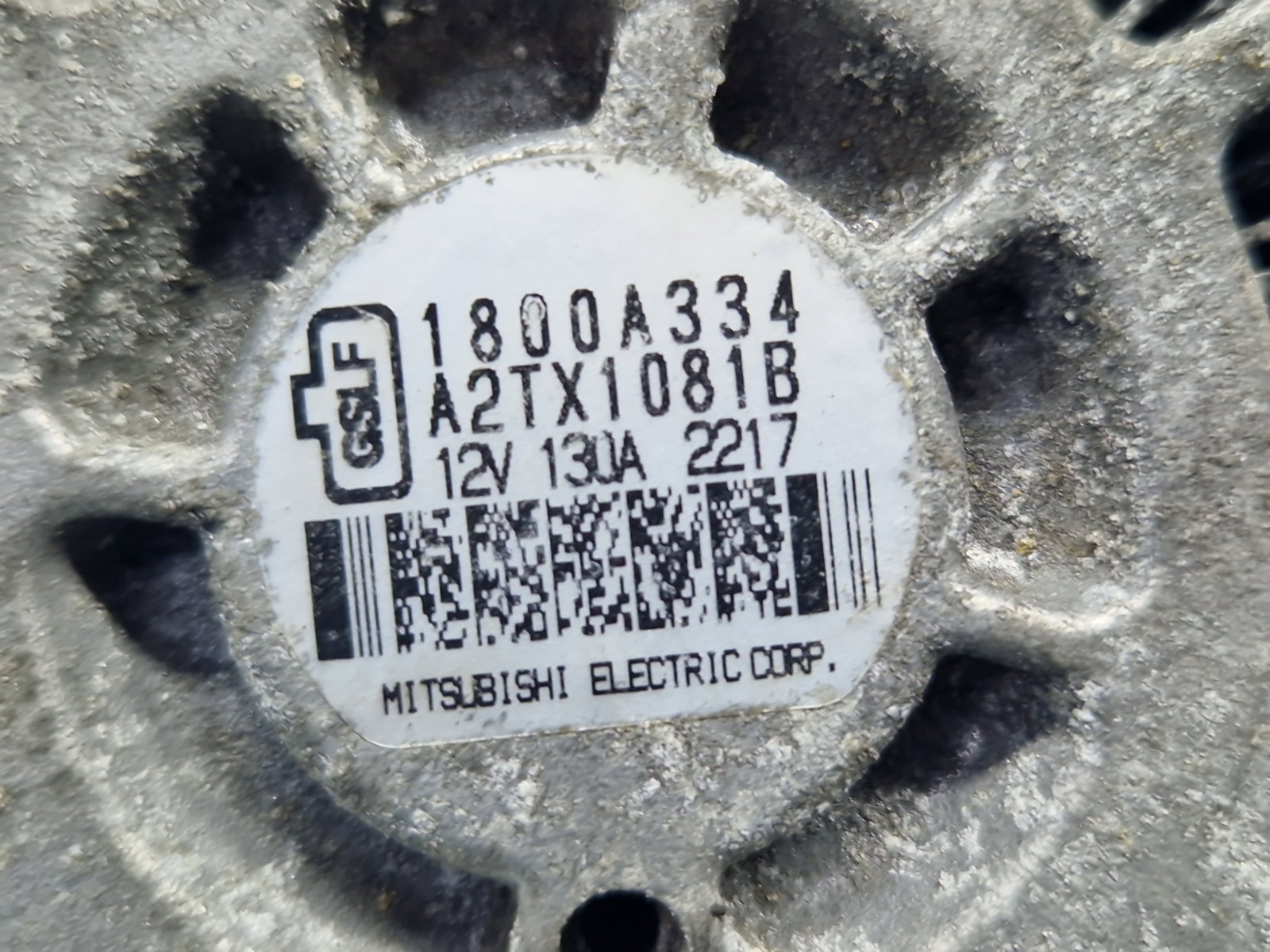 Alternator MITSUBISHI ASX (GA) [Fabr 2010-2020] 1800A334 1.8 DI-D 4N13 110KW / 150CP - imagine 5
