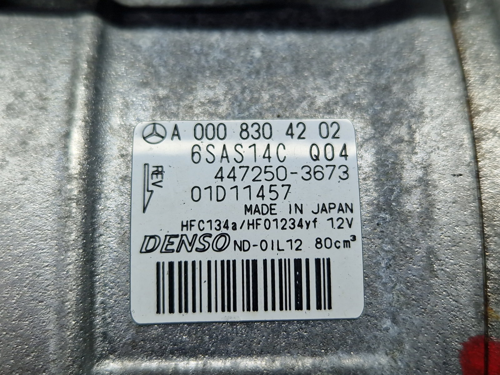 Compresor clima Mercedes Clasa A (W177) [Fabr 2019-2024] A0008304202 1.4 Benz 282914 120KW / 163CP - imagine 6