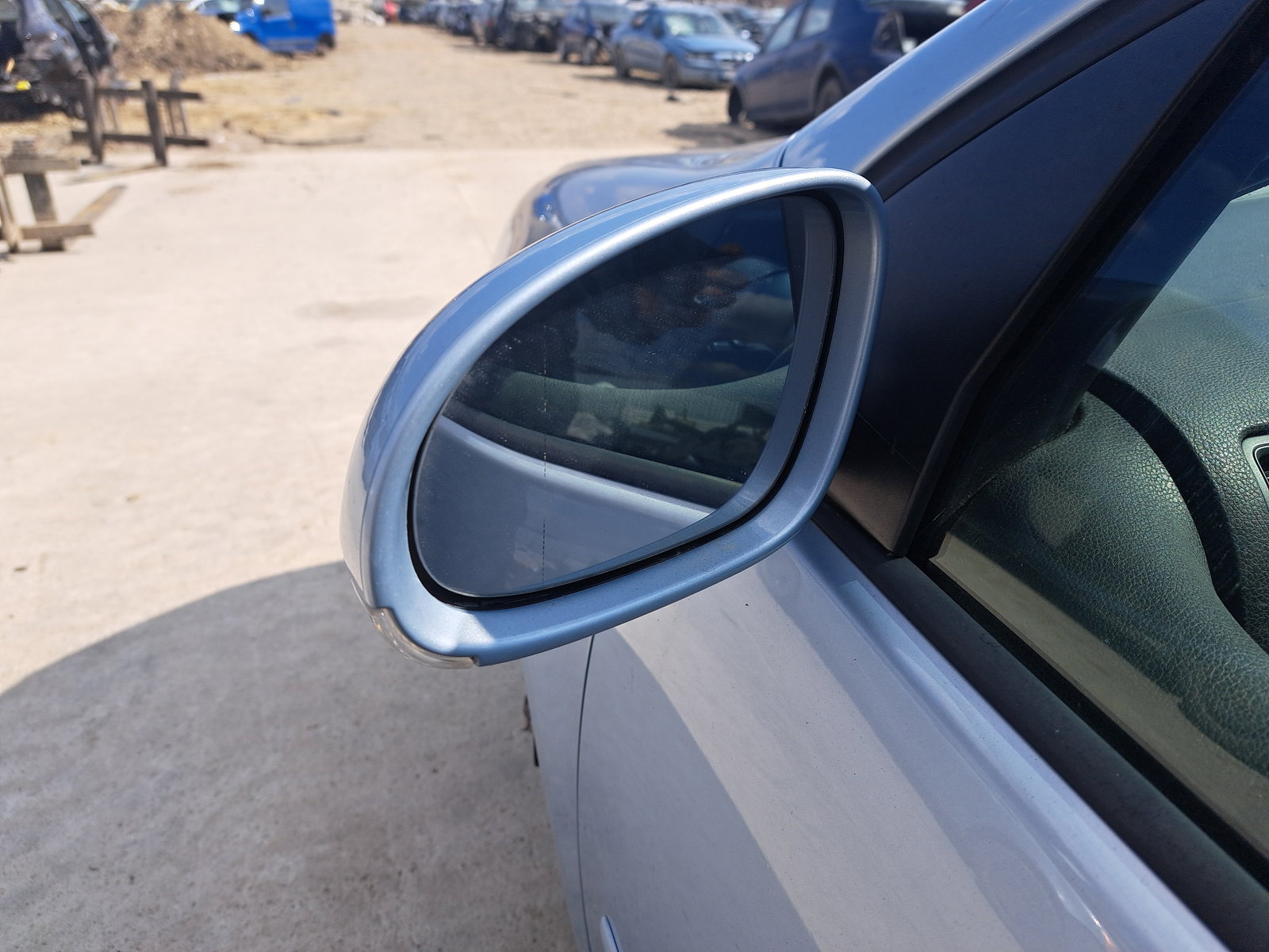 Oglinda stanga Volkswagen Golf 5 (1K1) [Fabr 2004-2008] Hatchback ALBASTRU - imagine 2