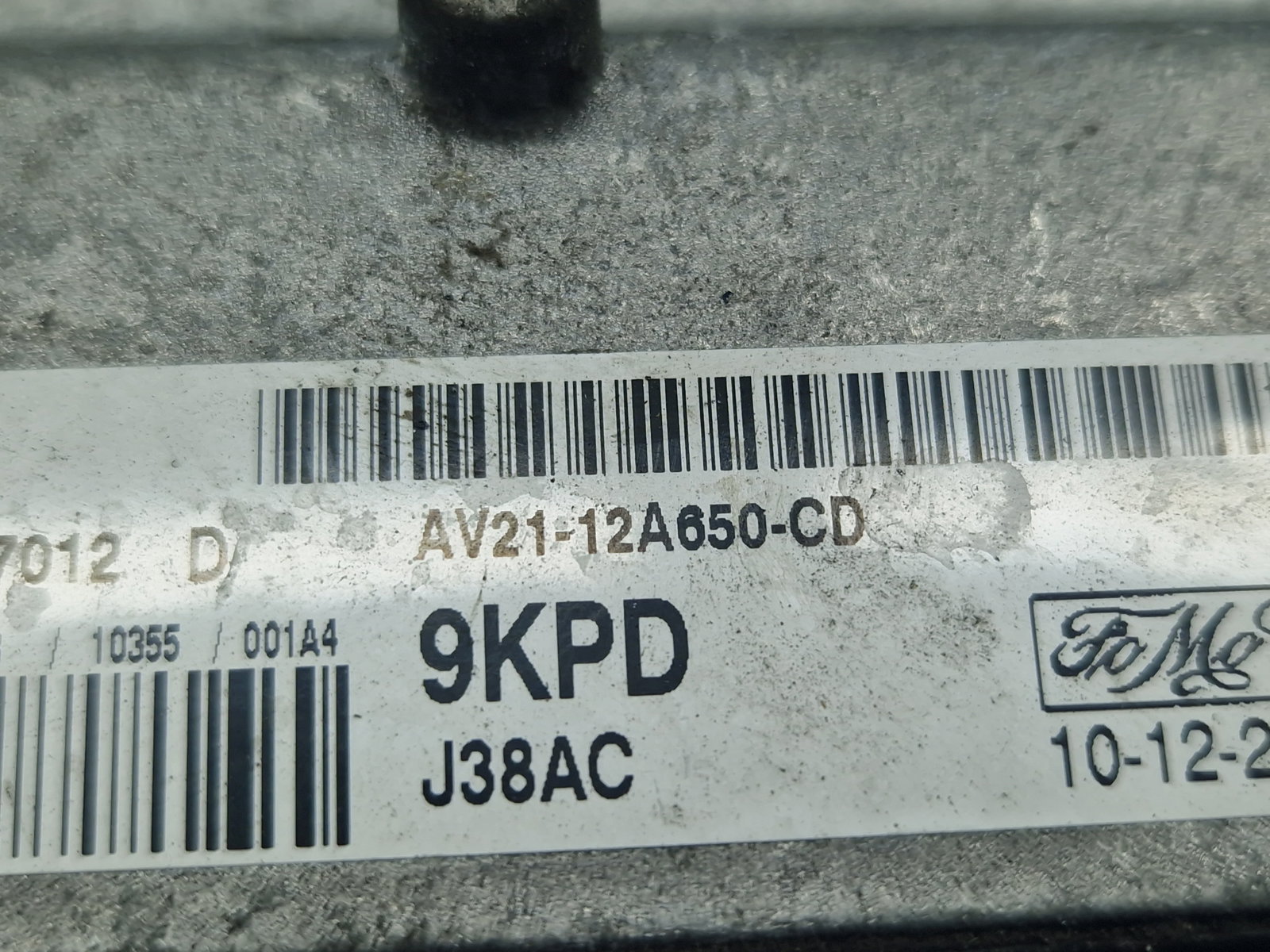 Calculator motor ECU Ford Fiesta 6 [Fabr 2008-2019] AV21-12A650-CD 1.25 Benz SNJA 60KW / 80CP - imagine 4