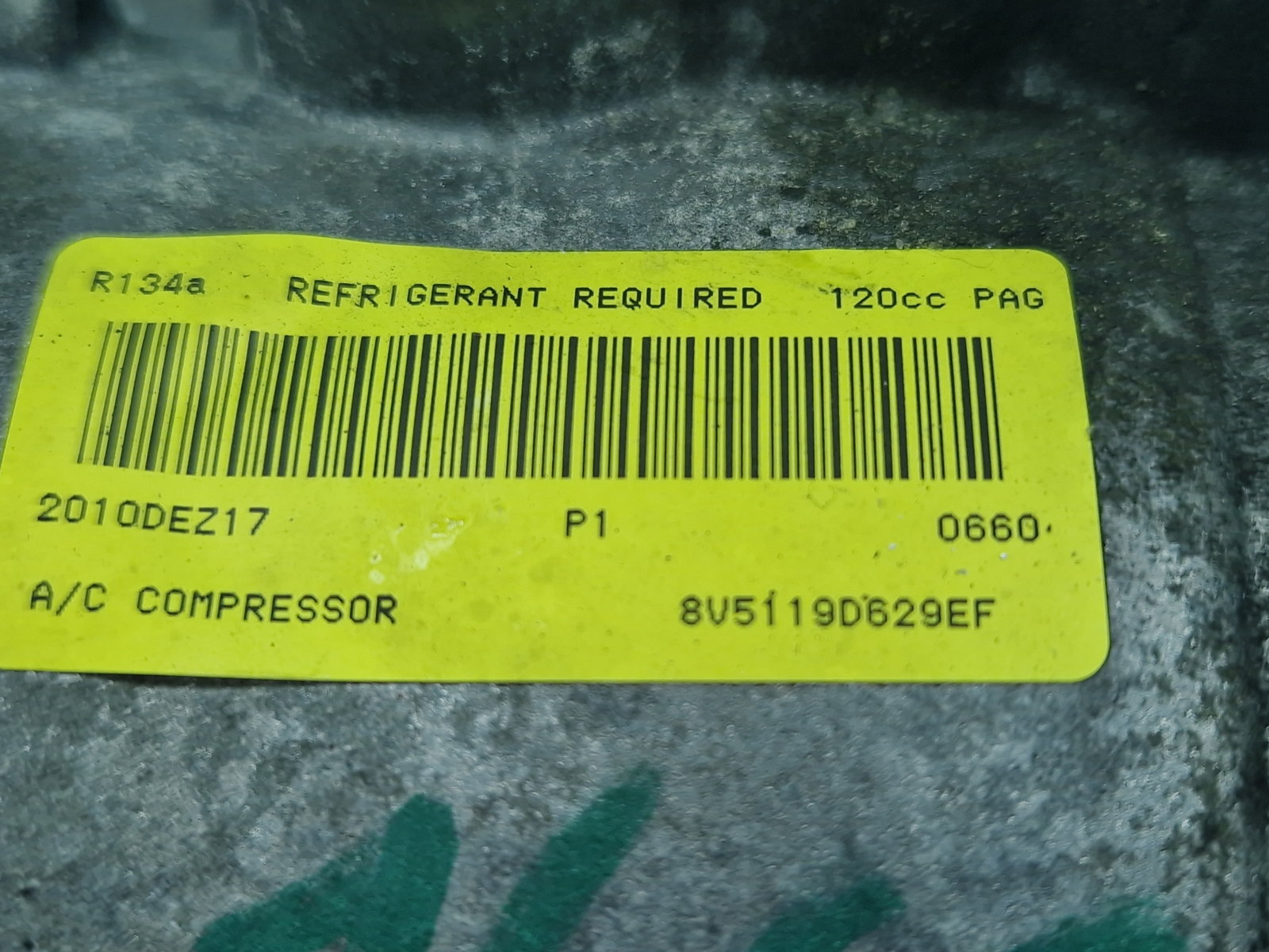 Compresor clima Ford Fiesta 6 [Fabr 2008-2019] 8V5119D629EF 1.25 Benz SNJA 60KW / 80CP - imagine 6