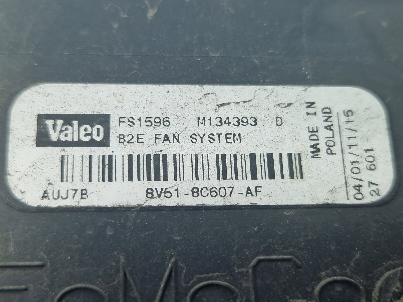 Electroventilator Ford B-Max [Fabr 2012-2017] 8V51-8C607-AF 1.25 Benz SNJA 60KW / 80CP - imagine 1