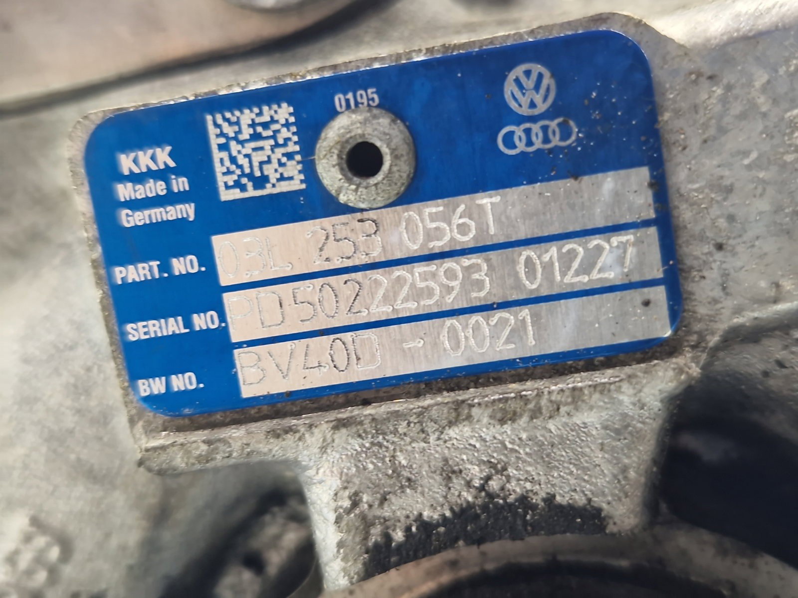 Turbina Volkswagen Passat CC (357) [Fabr 2008-2012] 03L253056T 2.0 TDI CFFB 103KW / 140CP - imagine 2