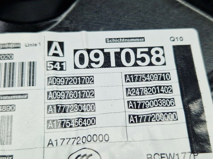Macara electrica geam stanga fata Mercedes Clasa A (W177) [Fabr 2019-2024] Berlina AMG A1777200000