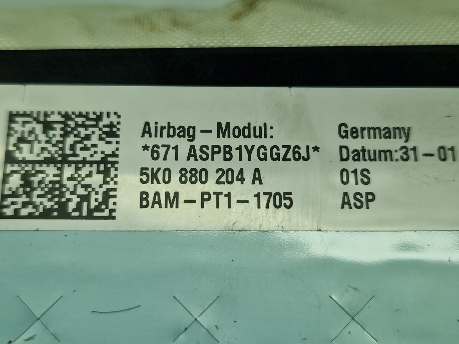 Airbag pasager Volkswagen Golf 6 (5K1) [Fabr 2009-2013] 5K0880204A - imagine 4