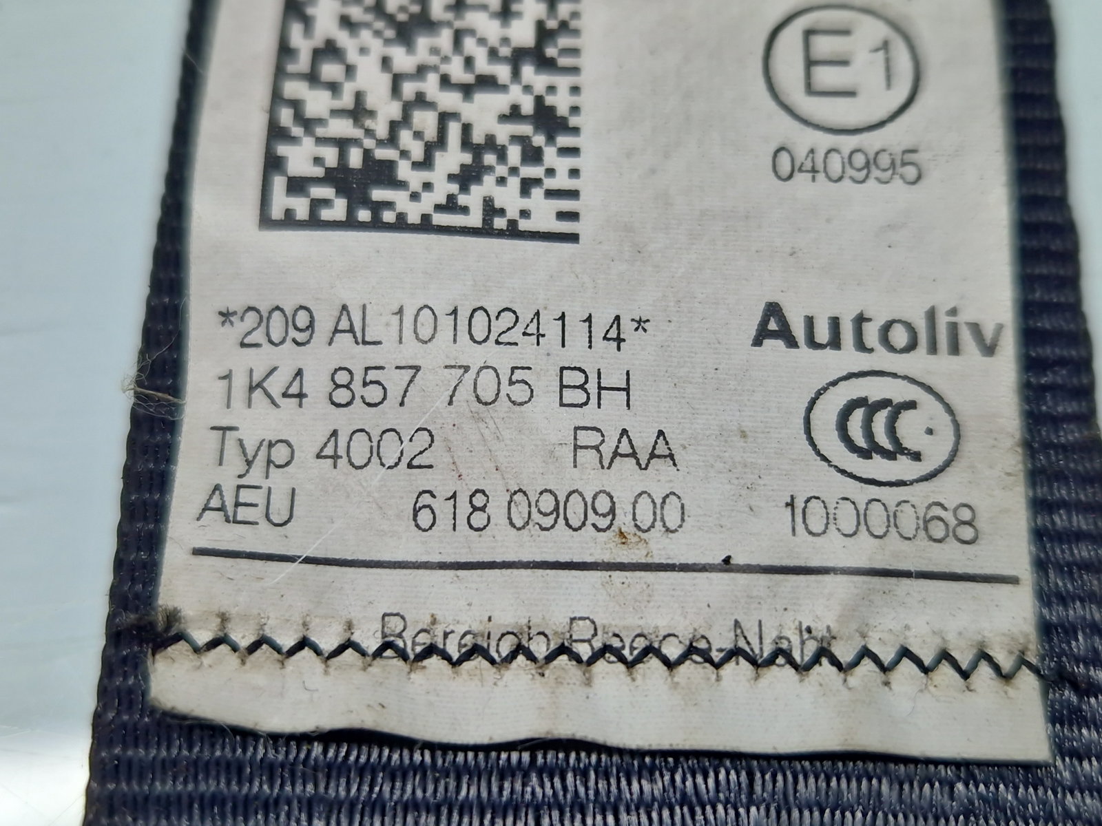 Centura stanga fata Volkswagen Golf 6 (5K1) [Fabr 2009-2013] 1K4857705BH - imagine 5