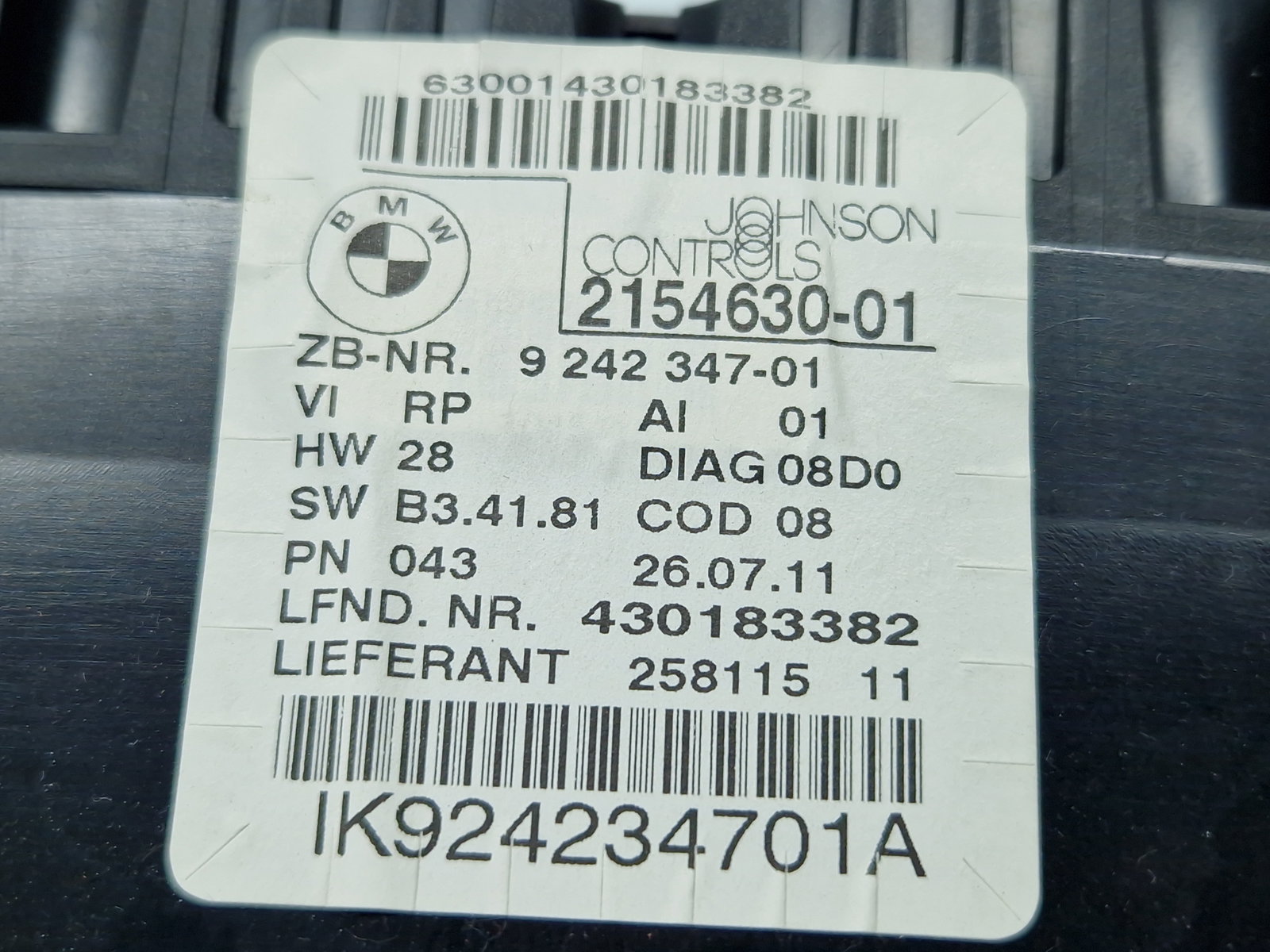 Ceas bord Bmw 3 (E91) [Fabr 2005-2011] 9242347-01 - imagine 5