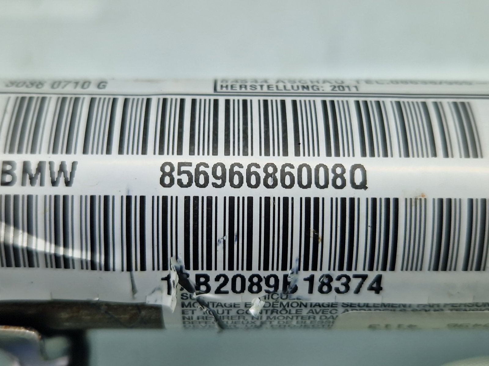 Airbag cortina dreapta Bmw 3 (E91) [Fabr 2005-2011] 85696686008Q - imagine 5