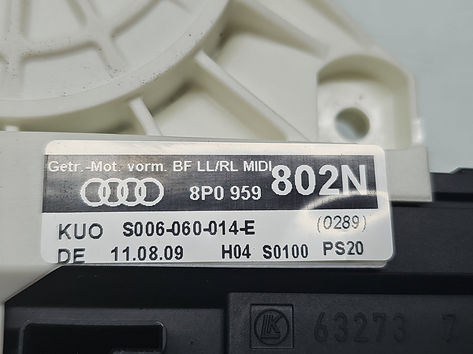 Motoras geam stanga fata AUDI A3 (8P1) [Fabr 2003-2012] 8P0959802N - imagine 5