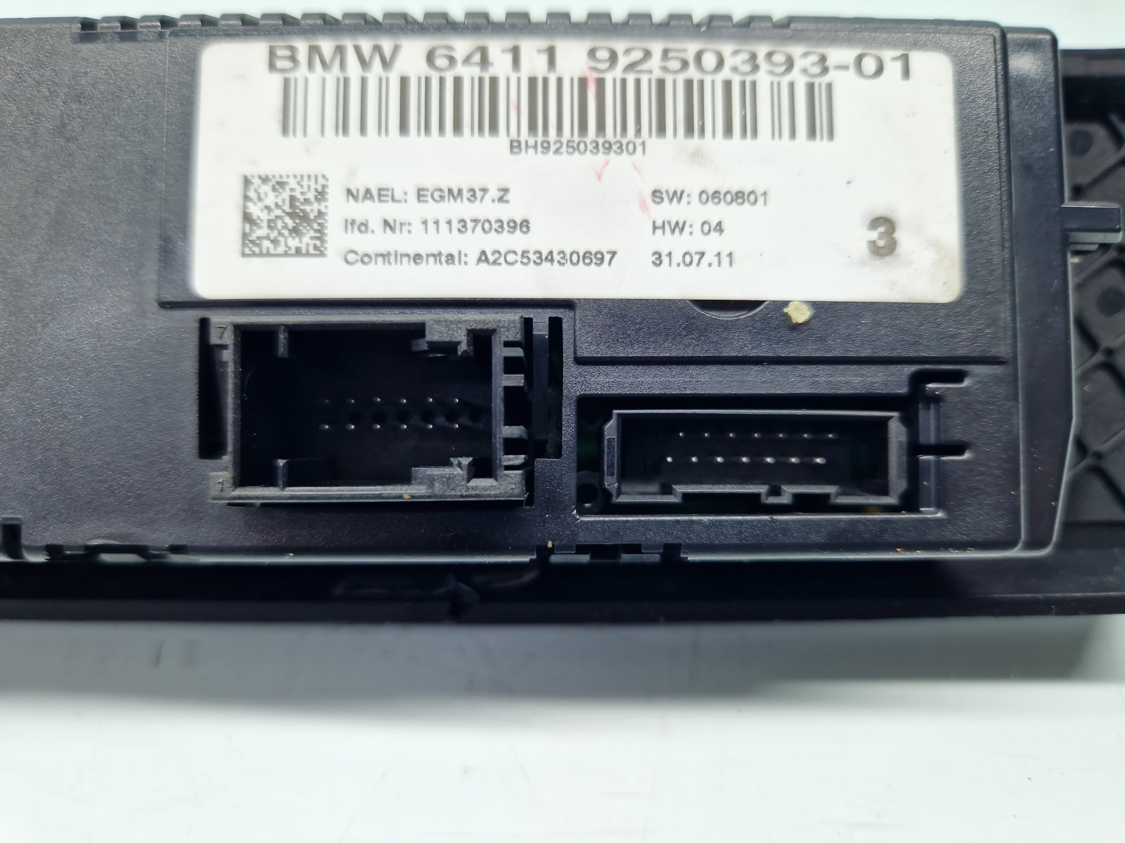 Panou comanda clima Bmw 3 (E91) [Fabr 2005-2011] 9250393-01 - imagine 5