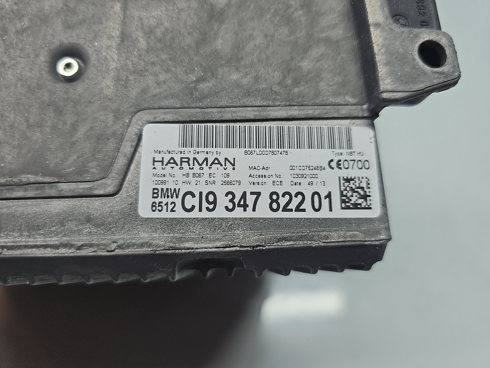 Unitate multimedia Bmw 5 (F10) [Fabr 2011-2016] 9347822-01 - imagine 5