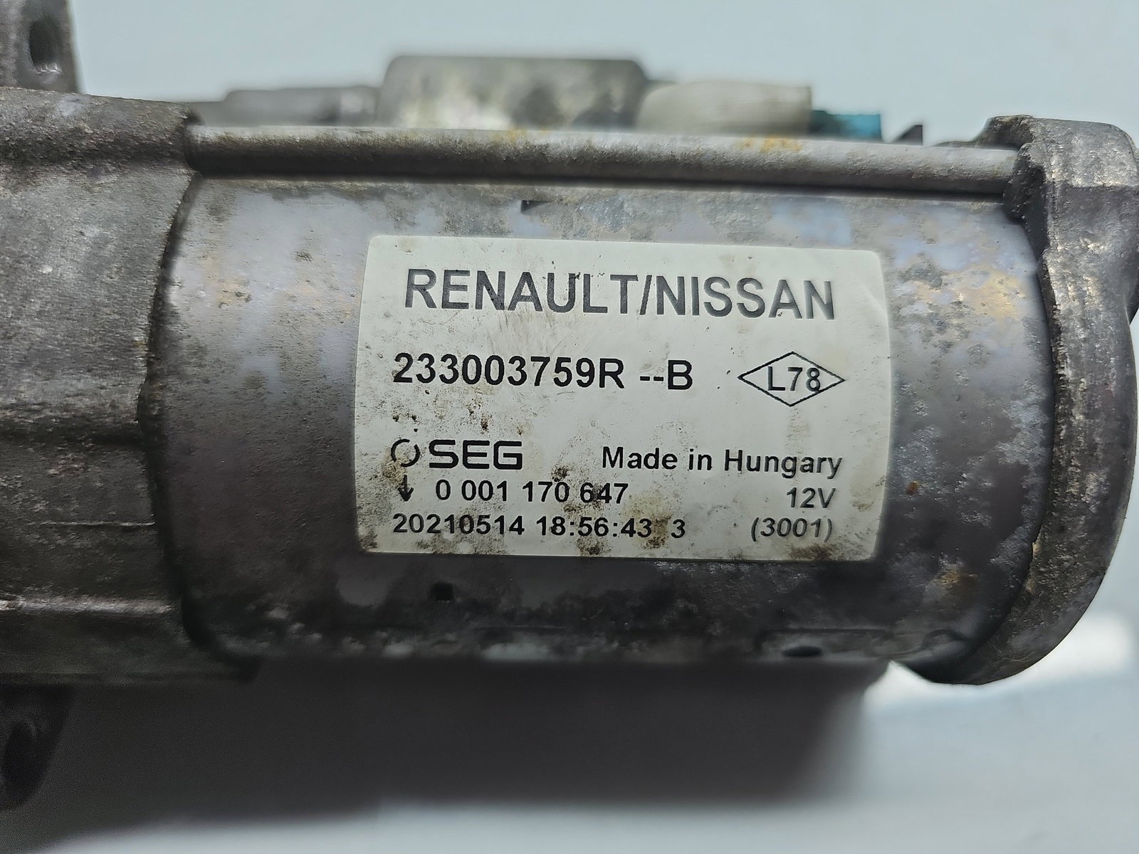 Electromotor Dacia Logan 2 [Fabr 2012-2020] 233003759R 1.5 DCI K9K872 85KW / 115CP - imagine 2