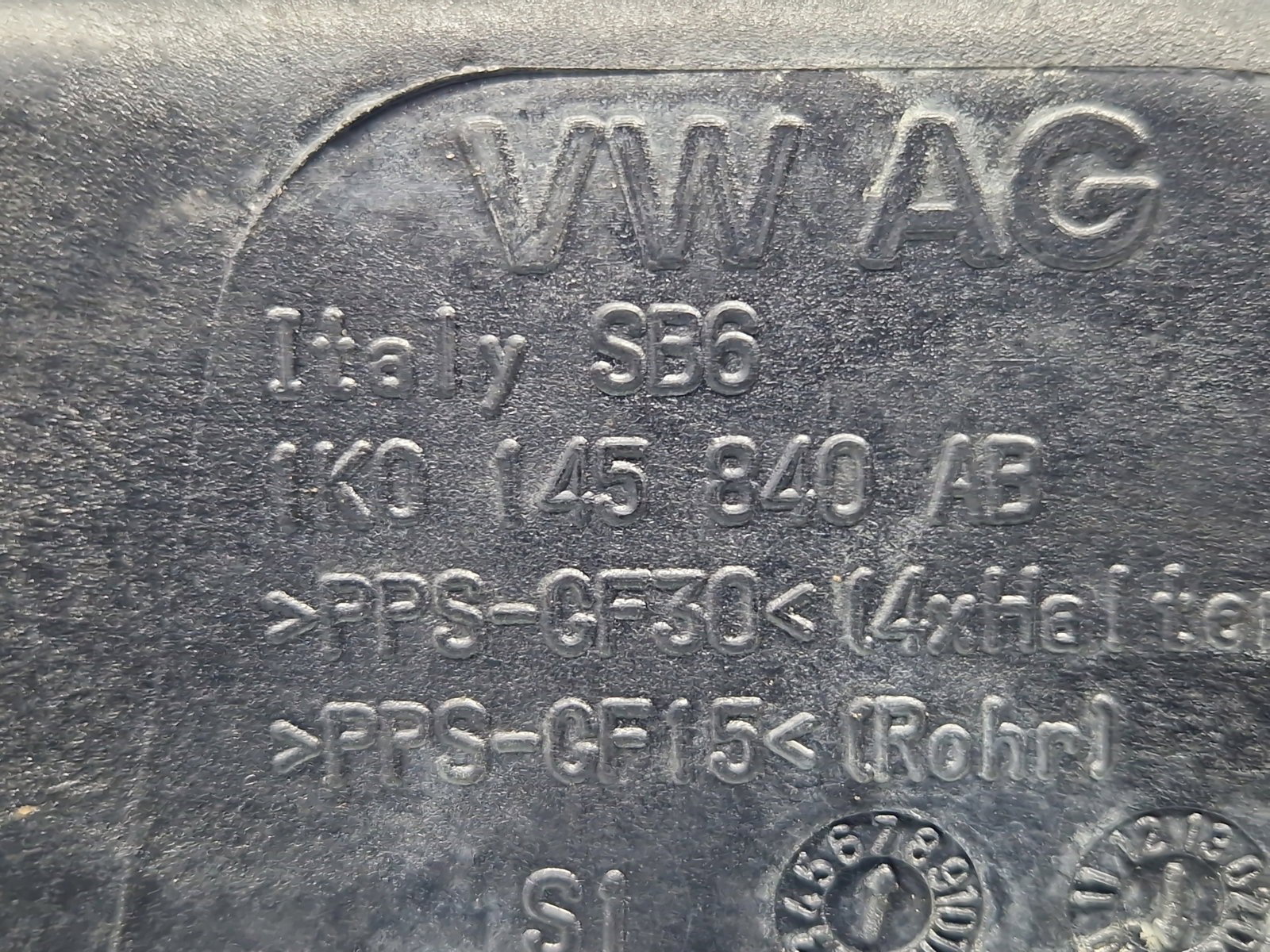 Tub intercooler Volkswagen Passat B6 (3C2) [Fabr 2005-2010] 1K0145840AB 2.0 TDI CBBB 125KW / 170CP - imagine 2