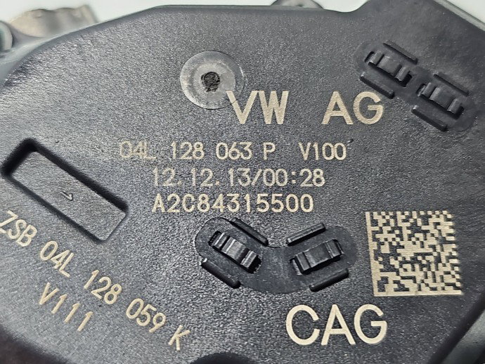 Clapeta acceleratie AUDI A4 (8W2, B9) [Fabr 2015-prezent] 04L128063P 1.6 TDI CLHA 77KW / 105CP