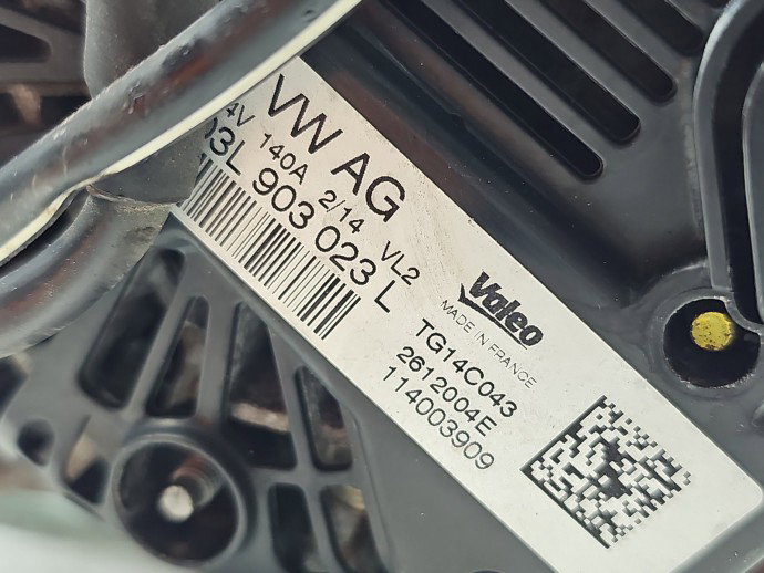 Alternator Skoda Superb III (3V3) [Fabr 2015-prezent] 03L903023L 1.6 TDI CLHA 77KW / 105CP