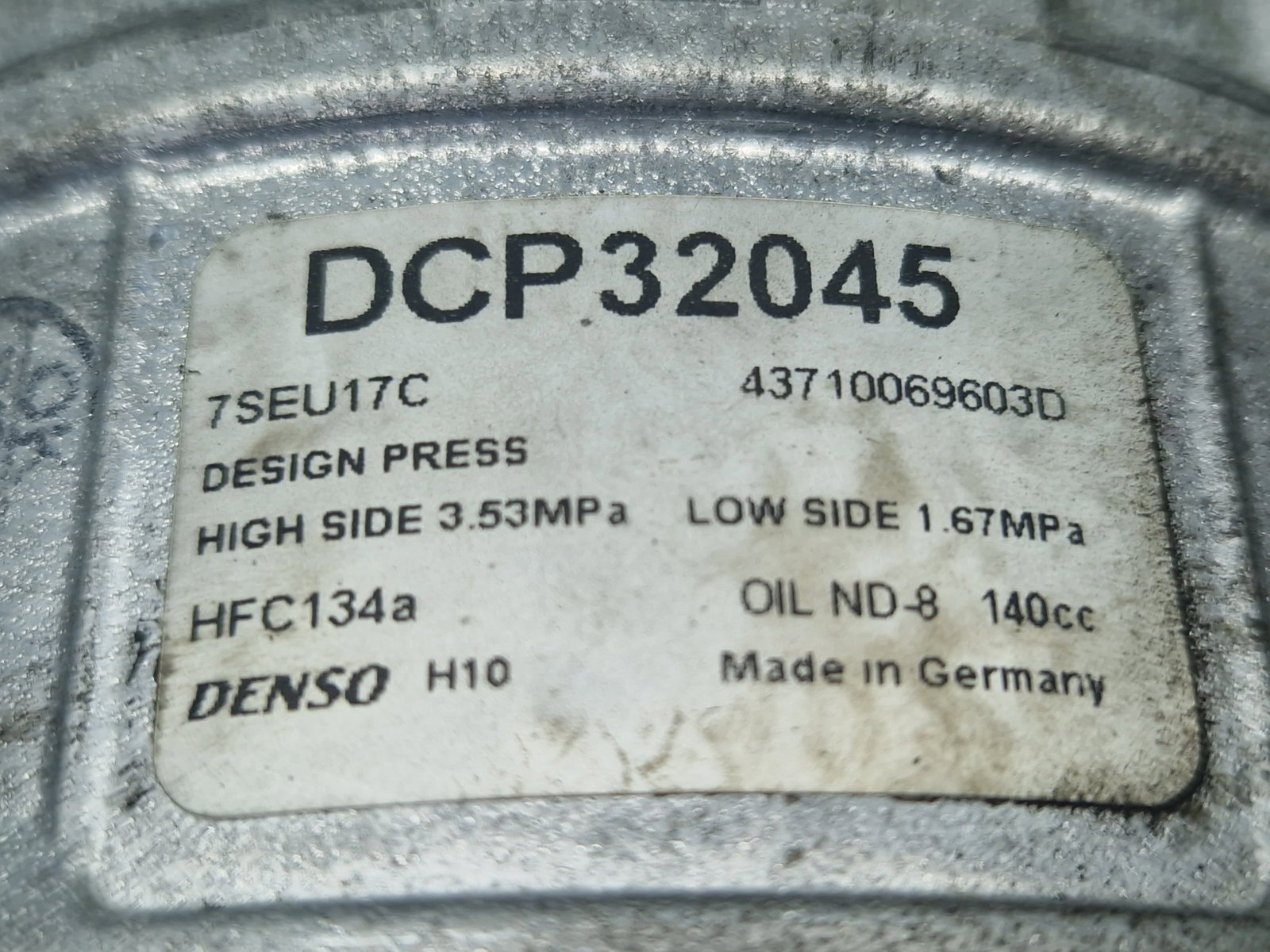 Compresor clima Volkswagen Passat B6 (3C2) [Fabr 2005-2010] 43710069603D - imagine 2