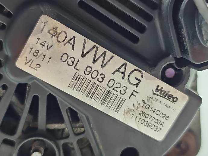 Alternator Skoda Octavia 2 (1Z3) [Fabr 2004-2013] 03L903023F 2.0 TDI CFFB 103KW / 140CP