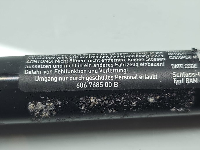 Capsa centura dreapta fata Bmw 5 (F10) [Fabr 2011-2016] 606768500B
