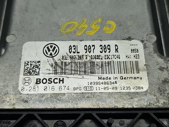 Calculator motor ECU Volkswagen Golf 6 (5K1) [Fabr 2009-2013] 03L907309R 2.0 TDI CFFB 103KW / 140CP