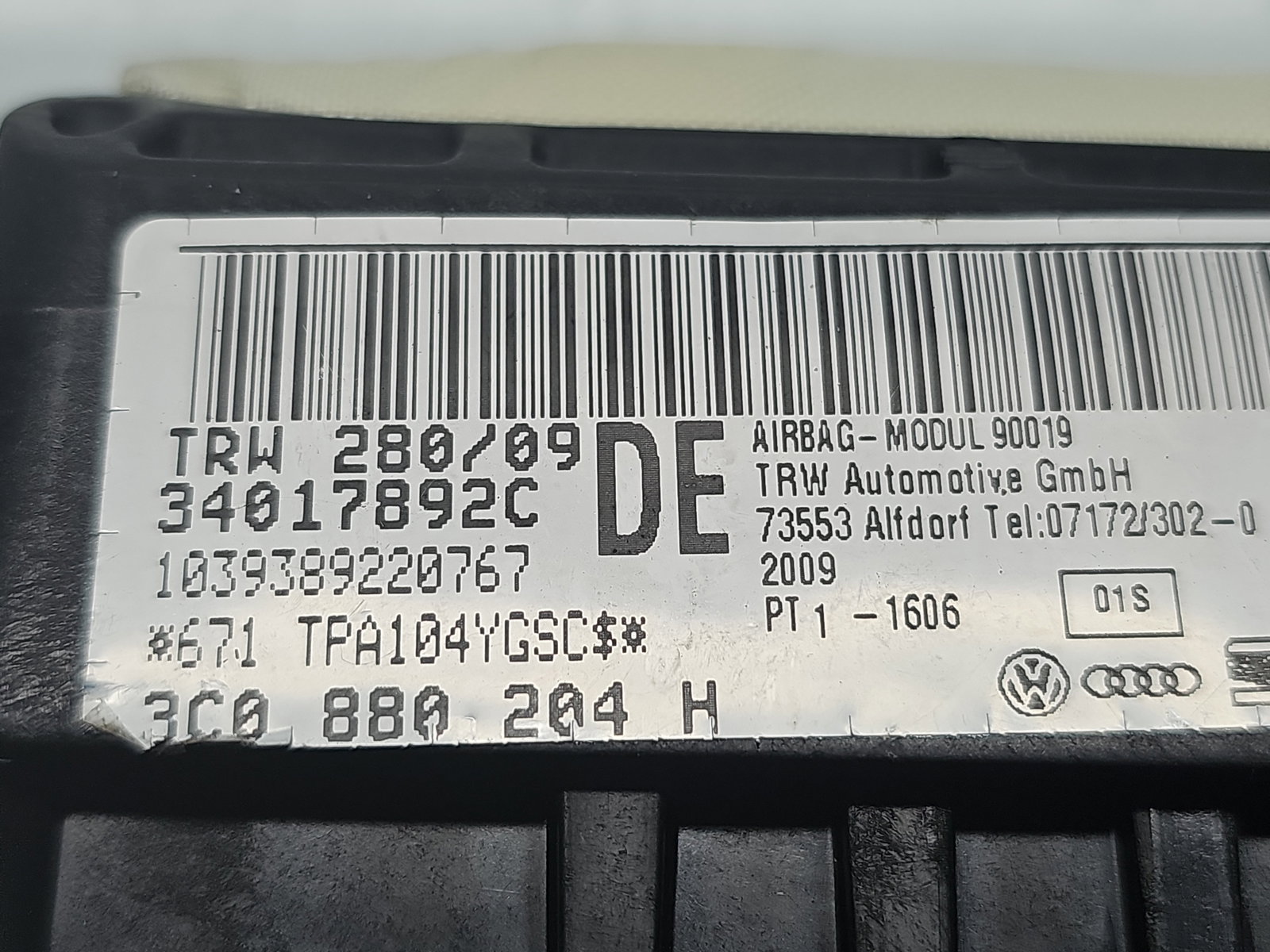 Airbag pasager Volkswagen Passat CC (357) [Fabr 2008-2012] 3C0880204H - imagine 4