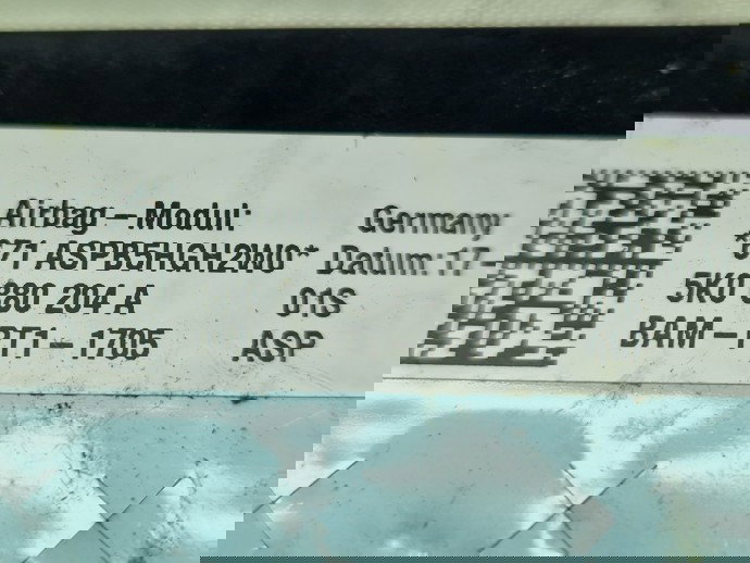 Airbag pasager Volkswagen Tiguan (5N) [Fabr 2007-2016] 5K0880204A