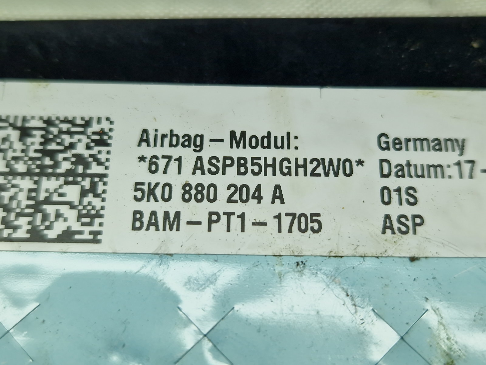 Airbag pasager Volkswagen Tiguan (5N) [Fabr 2007-2016] 5K0880204A - imagine 5