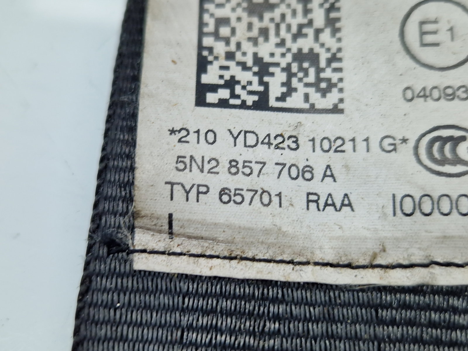 Centura dreapta fata Volkswagen Tiguan (5N) [Fabr 2007-2016] 5N2857706A - imagine 5