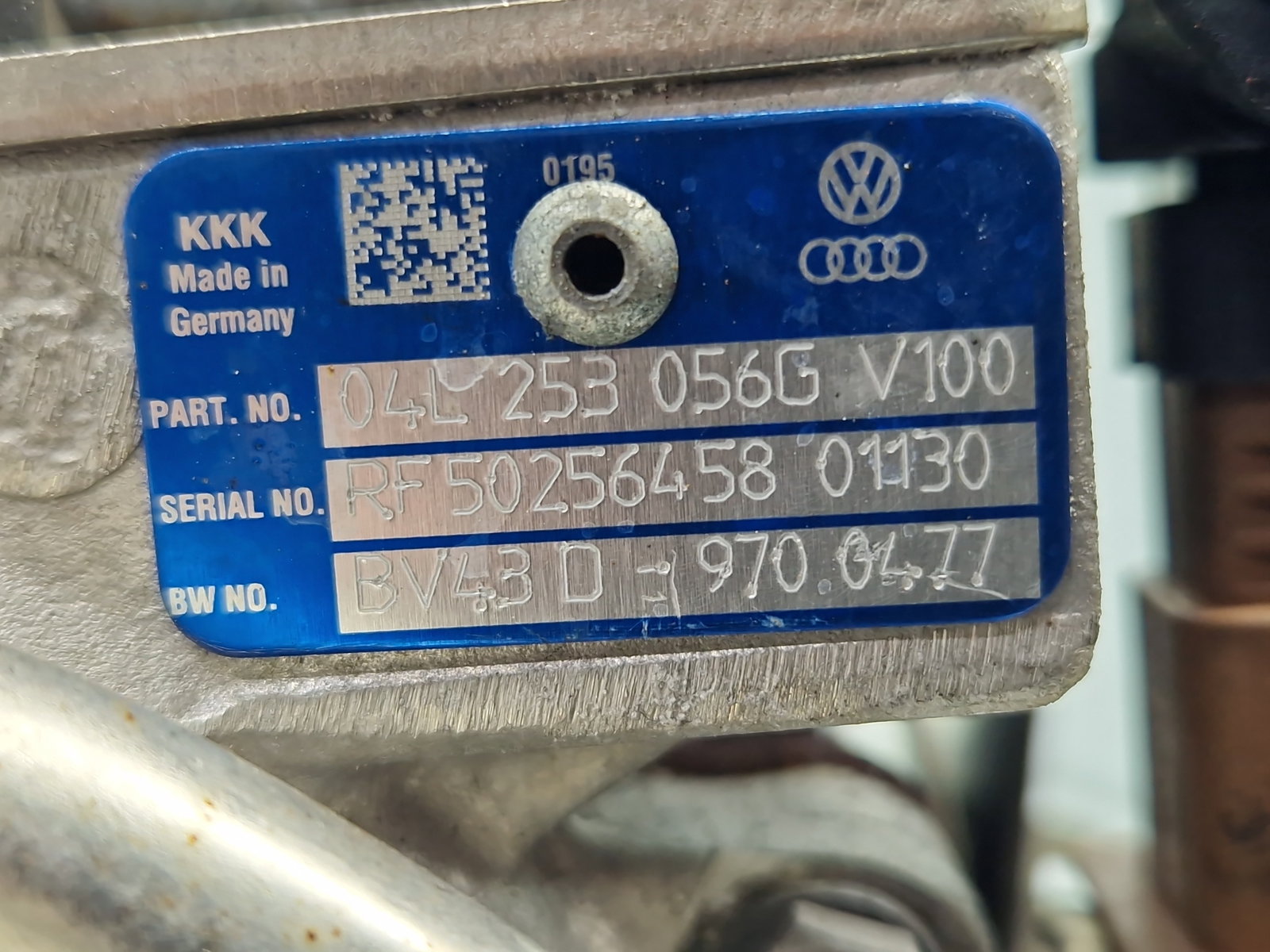 Turbina Volkswagen Passat B8 (3G2) [Fabr 2015-prezent] 04L253056G 2.0 TDI DFCA 140KW / 190CP - imagine 6