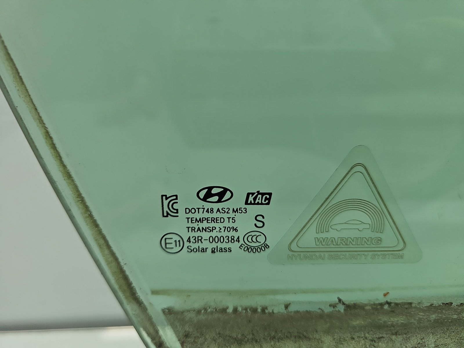 Geam usa dreapta fata Hyundai i40 Wagon [Fabr 2012-2019] OEM - imagine 2