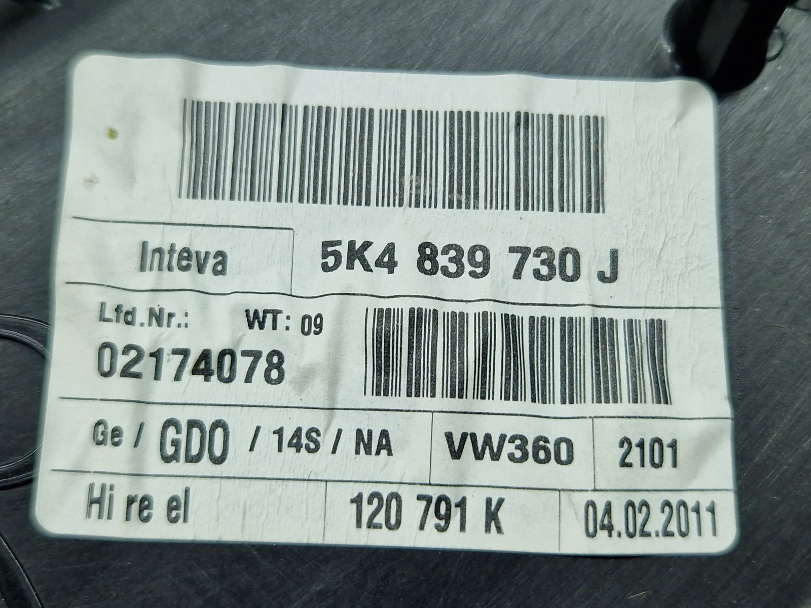 Macara electrica geam dreapta spate Volkswagen Golf 6 (5K1) [Fabr 2009-2013] Hatchback 5K4839730J - imagine 4