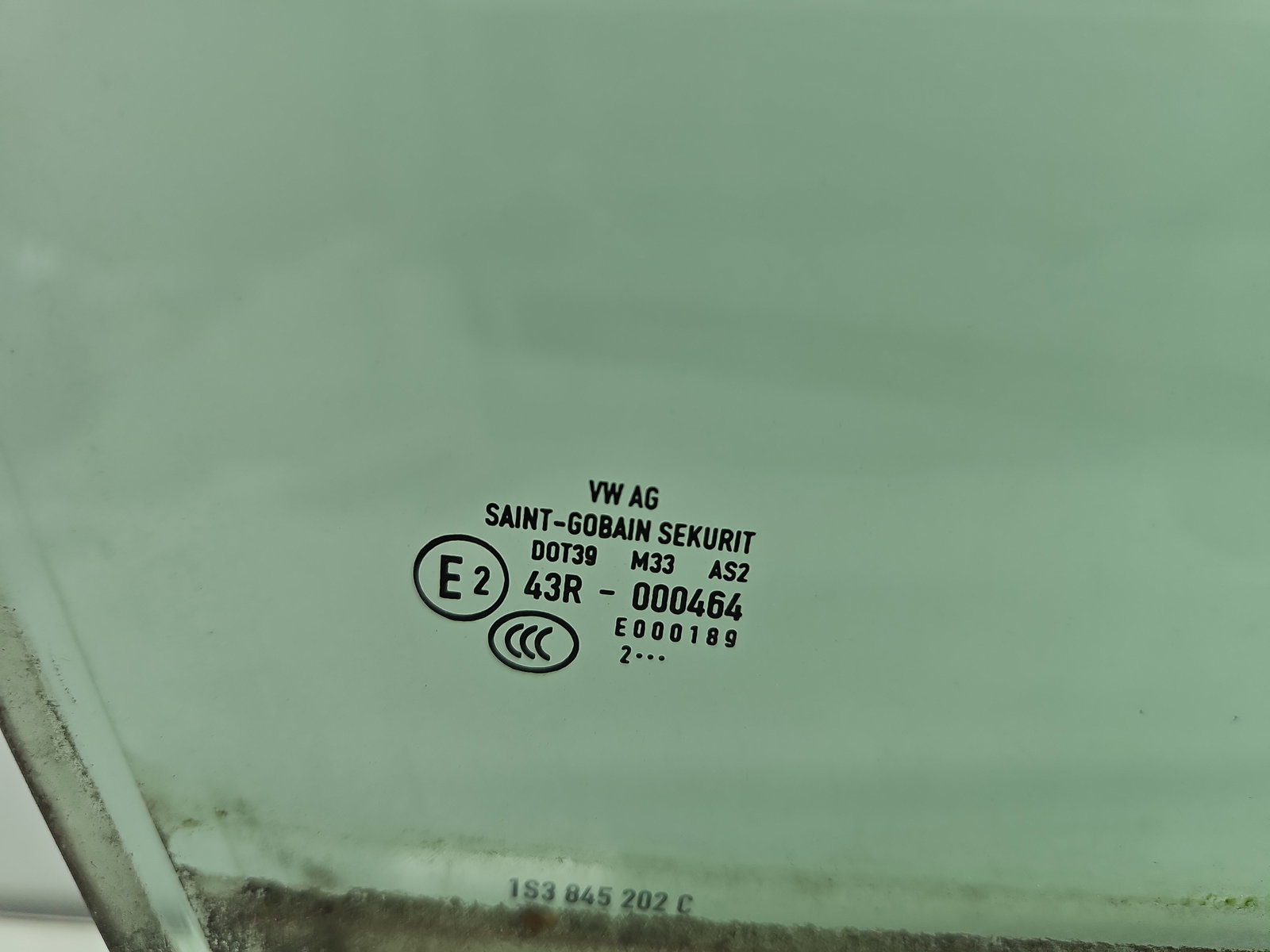 Geam usa dreapta fata Volkswagen UP [Fabr 2011-2019] OEM - imagine 2