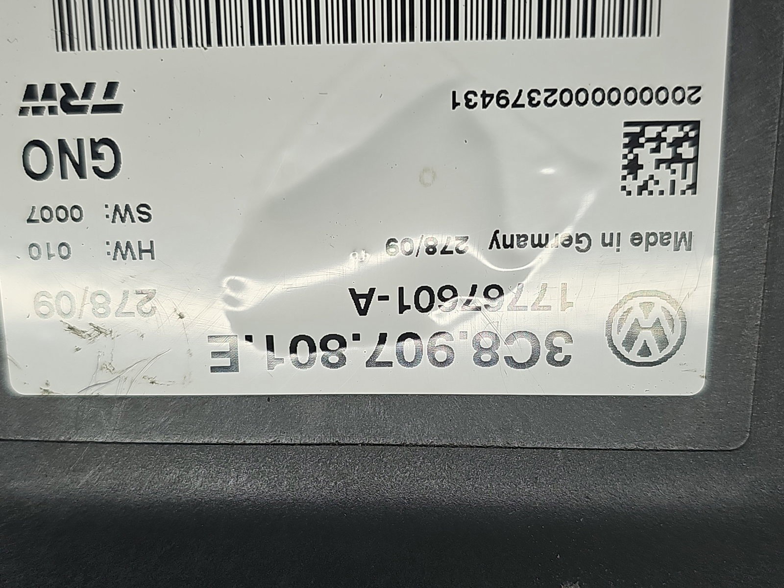 Calculator frana de mana Volkswagen Passat B6 (3C2) [Fabr 2005-2010] 3C8907801E 2.0 TDI CBAB 103KW / 140CP - imagine 2